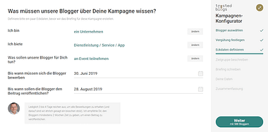 Kampagnen-Briefing: Eckdaten definieren Briefing-Eckdaten