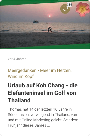 Urlaub auf Koh Chang - die Elefanteninsel im Golf von Thailand