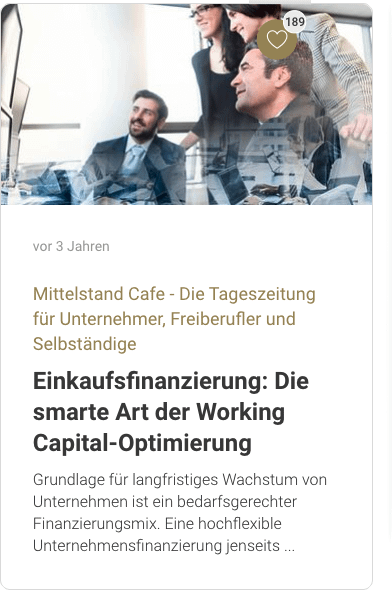 Einkaufsfinanzierung: Die smarte Art der Working Capital-Optimierung